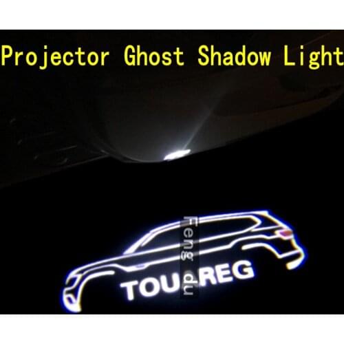 2pcs For 2003-2021 VW Touareg LED Car Door Warning Light Projector Ghost Shadow Light Welcome Light Courtesy Atmosphere Light