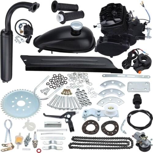 80cc 2 Stroke Bicycle Motorcycle Gas Engine Kit Motorized For DIY Electric Bicycle Mountain Bike Complete Engine Set