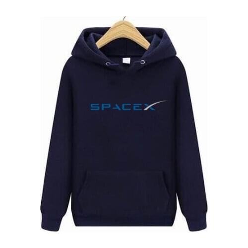 2021 free shipping Hot Sale SpaceX Space X Logo hoodies Mens Popular Custom long Sleeve Boyfriends Plus Size hoodies S-4XL
