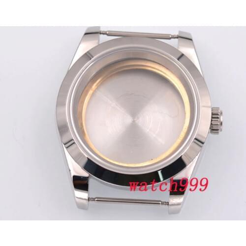 40mm Sterile Sapphire Glass Automatic Men Watch Case Fit ETA2836 2824 Miyota 8215 Movement