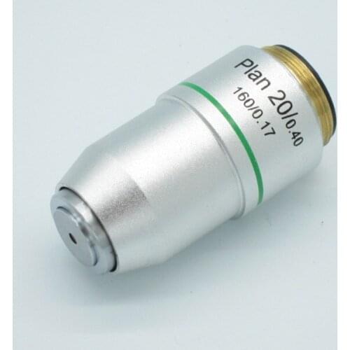 CE 20x/0.4mm Plan Microscope achromatic Objective lens for195mm compound biological microscope,RMS thread,DIN160