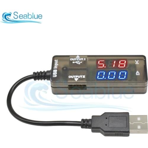 Digital Dual USB Current Voltage Charging Detector Tester Battery Voltmeter Ammeter Charger Doctor Multimeter Electronic DIY Kit