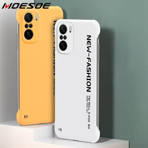 For Xiaomi Redmi Note 10 4G Pro 9 8 K40 Pro Frameless PC Hard Phone Case Cover For Xiaomi Poco F3 Mi CC9E CC9 Pro 11 Lite