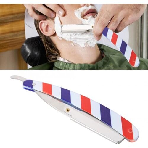 Shaving Blades Barber Blade Razor Stainless Steel Salon Folding Shaving Hair Cutting Clipper Colorful Machine For Shaving Male