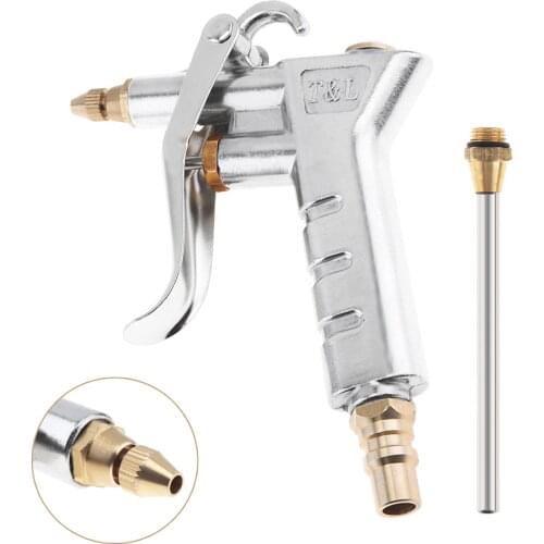 Mini Pneumatic Air Blower Duster Dust Gun Tool with 7.5mm Air Inlet Port and 10cm Replacement Long Nozzle for Cleaning Dust