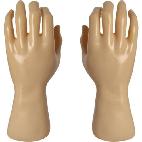 Male PVC Left Hand Model Wrist Bracelet Bangle Watch Jewelry Stand Rack Organizer Artcraft