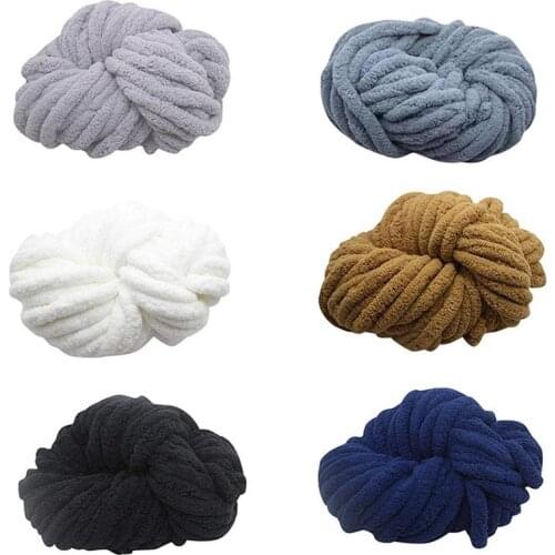 Soft Cotton Thick Yarn Fiber Velvet Hand Knitting Wool Crochet Yarn DIY Handmade Blanket Yarn