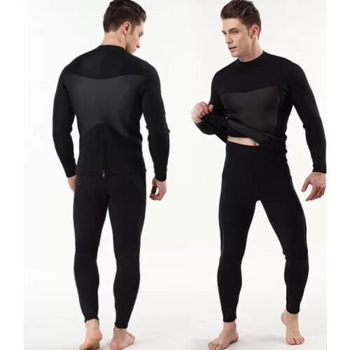 One piece 3MM neoprene black mens diving suit diving jacket cold and warm diving suit mens Jacket for diving suit
