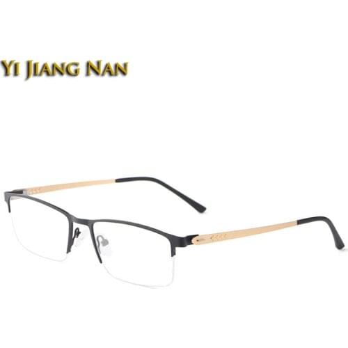 Optical Eyewear Half Frame Glasses Gafas Vista Hombre Clear Lenses Men Classic Eyeglasses Prescription Oculos De Grau for Women