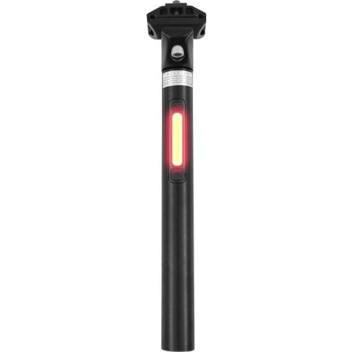 Bike Seat Post Smart Bicycle Seat Post with Stop Light Rechargeable Bike Seat Post Built-in Stop Light for Safe Riding