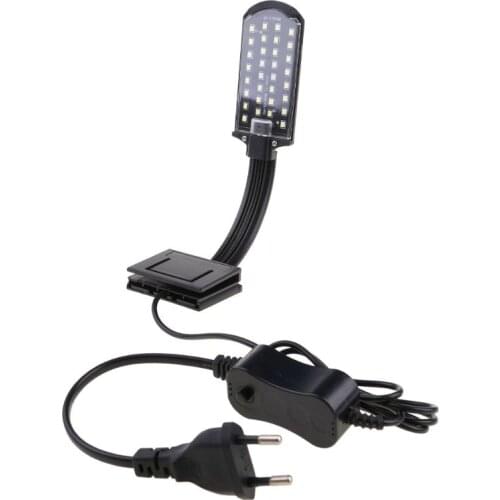 Simple LED Aquarium Lights Water Grass Plants Grow Light Fish Tank Clip-on Waterproof Lighting Lamp
