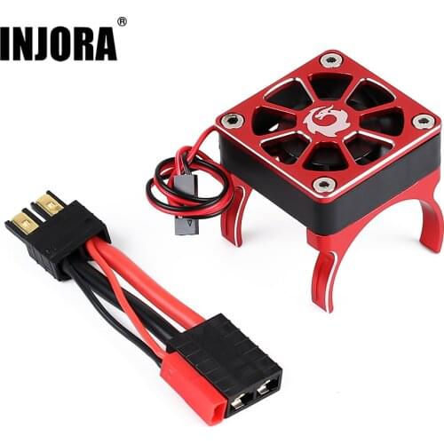 INJORA RC Car 540 550 Motor Radiator TRX Plug Cooling Fan for 1/10 RC Crawler Car TRAXXAS TRX-4 TRX-6 G63 SLASH