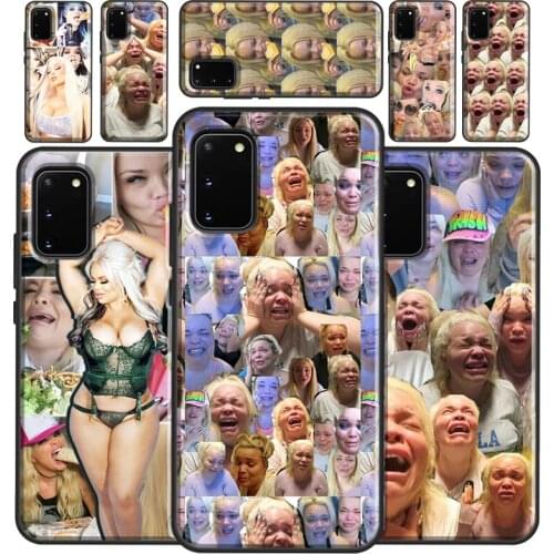 Trisha Paytas Sexy Eating Collage Phone Case For Samsung Galaxy S21 S20 FE S10 S9 S8 Plus S10e Note 20 Ultra Note 10 Plus