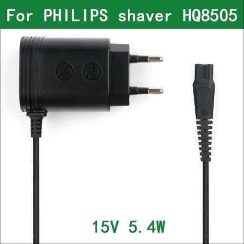 15V 5.4W 2-Prong EU Wall Plug AC Power Adapter Charger for Philips Electric Shaver HQ6466 HQ7160 HQ7180 HQ7260 HQ6830 HQ6832