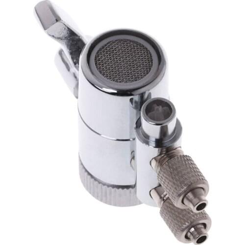 YYSD Water Filter Faucet Dual Diverter Valve M22 To 1/4" Plated Brass