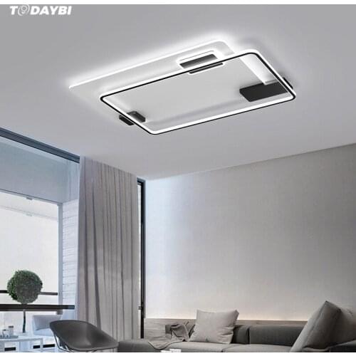 Modern Ceiling Lights LED Lamp For Living Room Bedroom Study Room black color surface mounted Ceiling Lamp Deco