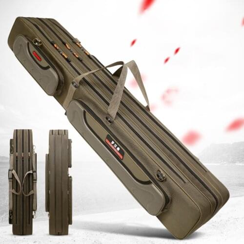 125cm Waterproof Wear-resistant Fishing Bag Oxford Fishing Pole Bag Fishing Rod Reel Lure Bag Fishing Tackle Bags XA126G