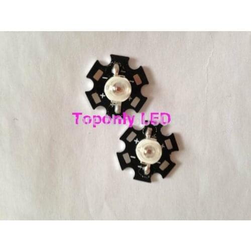 3w 660nm deep red color led diode lamps with 20mm heatsink lighting for Aquariums hydroponic greenhouse vegatable Dropshipping