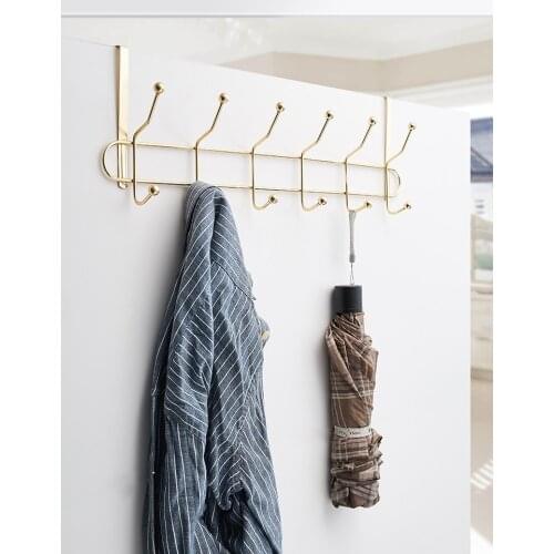 Hanger hook Wall hanging Door hanger Modern minimalist style Metal Material Free hooks Electroplating process Home Decoration