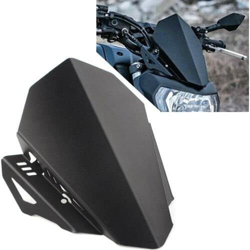 MT07 FZ07 2018-2021 Motorcycle Windshield Windscreen Wind Deflector For Yamaha MT-07 FZ-07 2018 2019 2020 2021 CNC Aluminum