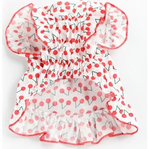 Puppy Skirt Dog Clothes Summer Yorkshire Yorkies Clothing Pomeranian maltese Schnauzer Poodle Bichon Frise Pet Dress Dropship