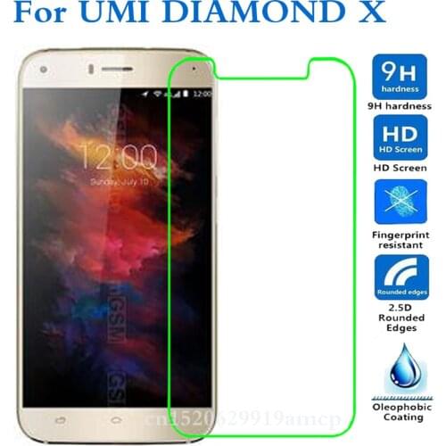 Tempered Glass For UMI diamond X Screen transparent toughened film Protective Screen Cover UMI diamond /Rome X/Rome/Fair