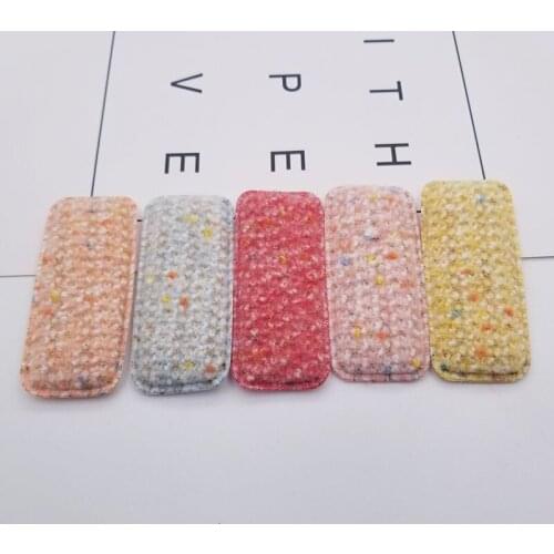 20pcs/lot 7*3cm Felt Hair Clip Cover For DIY Handmade Children Hair Clip Accessories