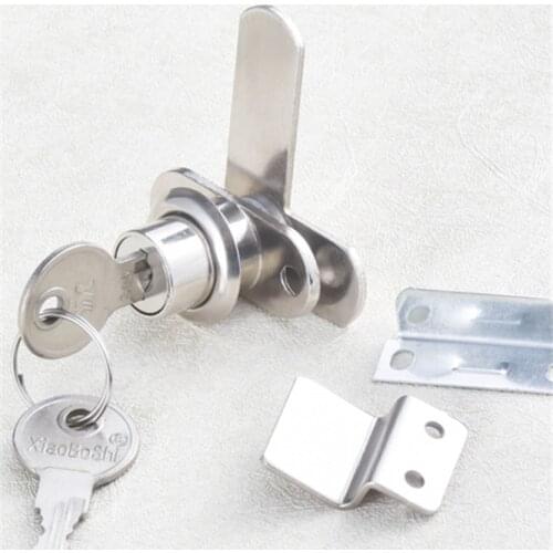 Drawer Seven-shaped Lock Furniture Desk Cabinet Locks Home Improvement+ 2 Keys Security Hardware 10pcs