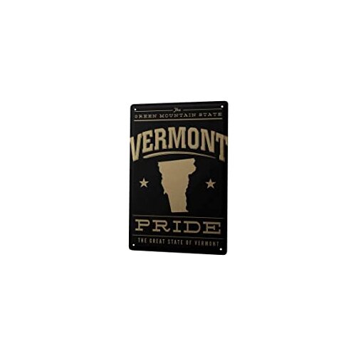 Tin Sign Decor Plaques Adventurer Vermont Pride