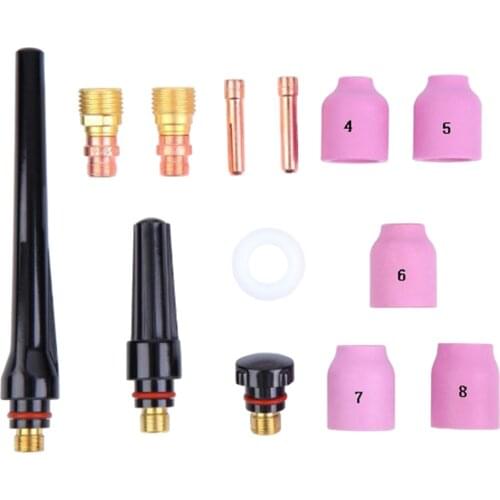 13pack of TIG Welding Torches Stubby Gas Lens Collets for SR WP 17 18 26