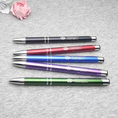 20000pcs in stock 4colors NEW metal ball pens 50pcs a lot for SALE customized gift items for new year party wedding party