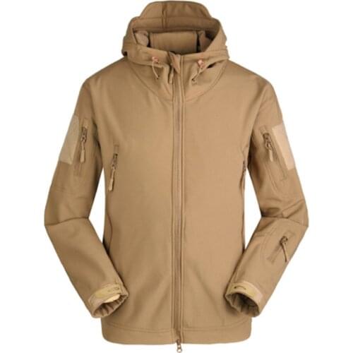 2018 TAD Winter Shark Skin Military Windproof Tactical Softshell Jacket Men Waterproof Army Soft Shell Coat Windbreaker Rain