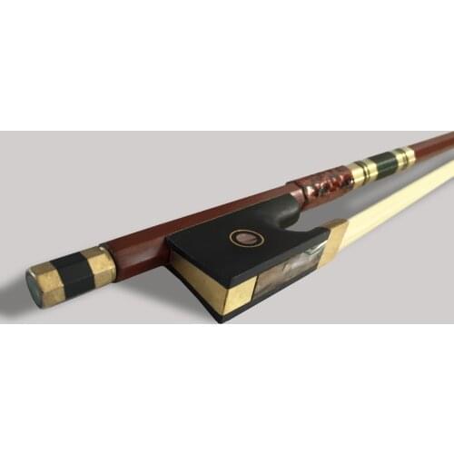 High Quality Violin Bow Ebony Frog Colored Shell Bow 4/4 3/4 1/2 1/4 Professional Violino Accessories