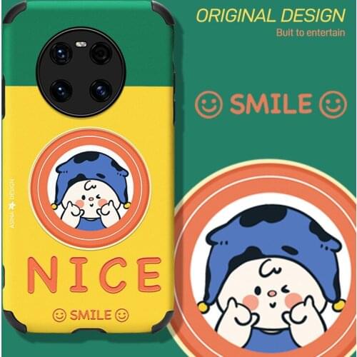 ASINA Imitation Lambskin Case For Huawei Mate 40 30 20 Pro Shockproof Cute Cover Capa For Huawei Honor 30 20 10 9x 9a Boy