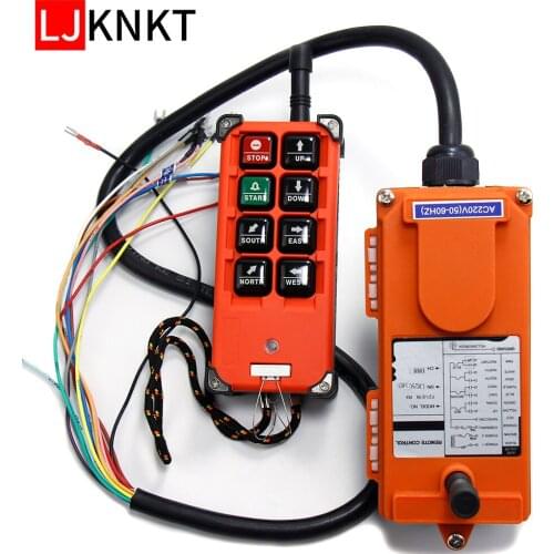 F21-E1B Wireless industrial crane Remote control Switches 1 Transmitter + 1 Receiver 8 Buttons Hoist Lift Switch