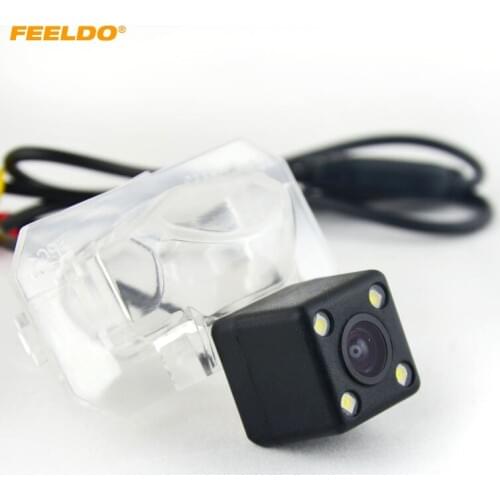 FEELDO 1Set Car Rear View Camera With LED Light For Honda 2012 CRV/Fit 2008(Hatchback/Sedan)/Crosstour #AM4702