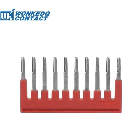 20Pcs FBS10-4 Electrical Connectors For ST1.5 Terminal Block Accessories ST 1.5 Wire Jumpers 10 Pins FBS 10-4 Plug-in Bridge