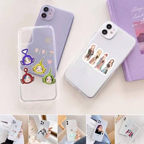 Korean Wave Mamamoo Kpop Phone Case For iphone 12 11 mini x xs xr pro max 8 7 6s 6 5 5s 5c se plus Transparent soft