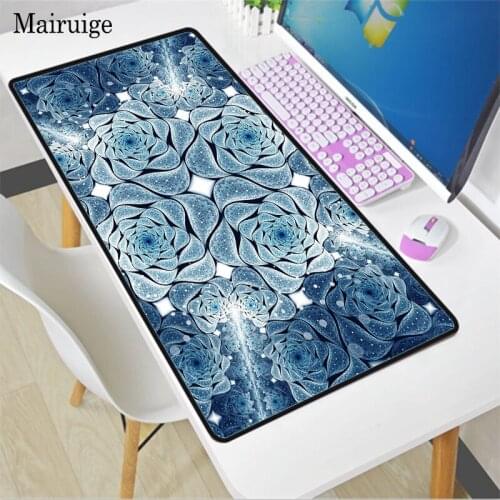 Mairuige Fractal Picture Cute Mouse Pad Gaming Accessories XXL Anti-slip PC Computer Keyboard Desk Mat Large Mousepad Lockedge