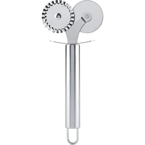 Top High Quality Stainless Steel Super Blade Shape Pizza Cutter With Slip-Resistant Handle Kitchen Wheel Safety Cake Knife Tool
