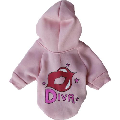 Pet Dog Cat Clothes Cute Hoodie Hooded coats jackets winter warm Casual Small Pets Dog Lips alphabet print Clothes Clothes
