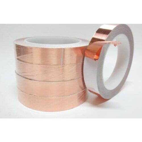 Single Sided Conduct Copper Foil Tape EMI Mask Electromagnetic Shielding single side conductive copper foil tape