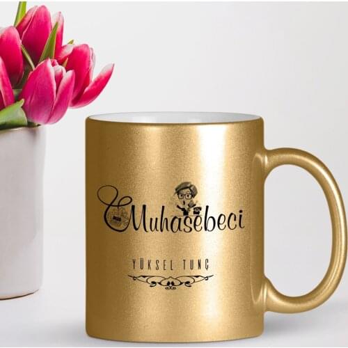 Personalized Professional Accountant Gilded Mug Cup-2