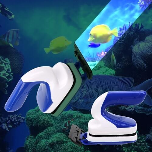 Floating Clean Glass Aquarium Brush Magnetic Algae Scraper Super Suction Magnetism Brushes Fish Tank Brush Cleaner Tool