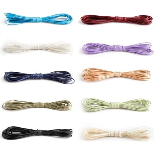 Hand ornaments woven rope wire wax rope cotton thread Bracelet woven necklace rope mix colour tie can be customized
