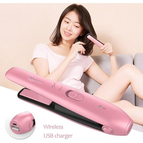 Professional 2 In 1 Hair Curling Iron Ceramic Tourmaline Emperature Adjustment Flat Iron Electric Curler Irons Styling Tools F35