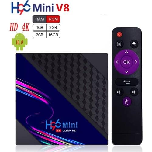 2021 Tot 4K H96 Mini V8 Smart TV Box Android 10 2GB RAM 16GB H96Mini Media Player Set-top Box Built-in TikTok