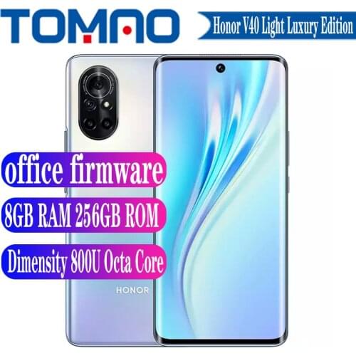 Original Official New Honor V40 Light Luxury Edition 5G SmartPhone Dimensity 800U 6.57“ 90Hz OLED Screen 64MP Cameras 66W NFC