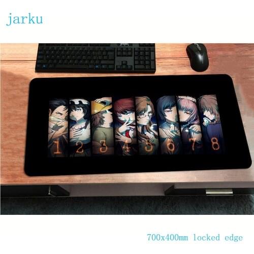 Steins gate mousepad 700x400x3mm Professional mouse mat gamer gamepad gamer Domineering gaming mousemat desk pad office padmouse