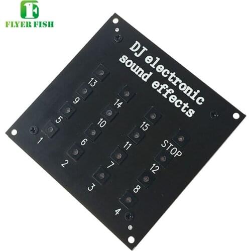 LED DJ Disco Sound Activated Keypad DSP Sound Effects Processor Module Electric Music Cue Audio Launchpad 15 background Built in